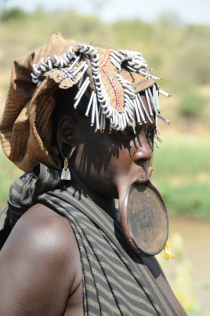 Surma woman, Ethiopia