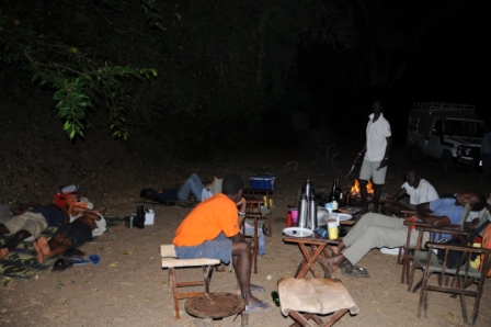 Storytelling in the middle of Omo National Park, Ethiopia