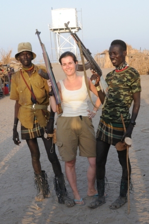 Todonyang, Turkana, 2009. "A picture with me? hakuna matata (no prob). Holding the kalashnikov. Sure Hakuna matata" Never say no to someone with a kalashnikov...