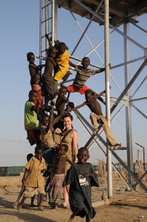 Todonyang, Turkana, 2009. "Sorry, guys, I have only 2 arms, cannot hold 10 children...!"
