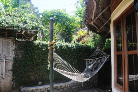 Hammock in my cottage... great for meditation and relaxation!